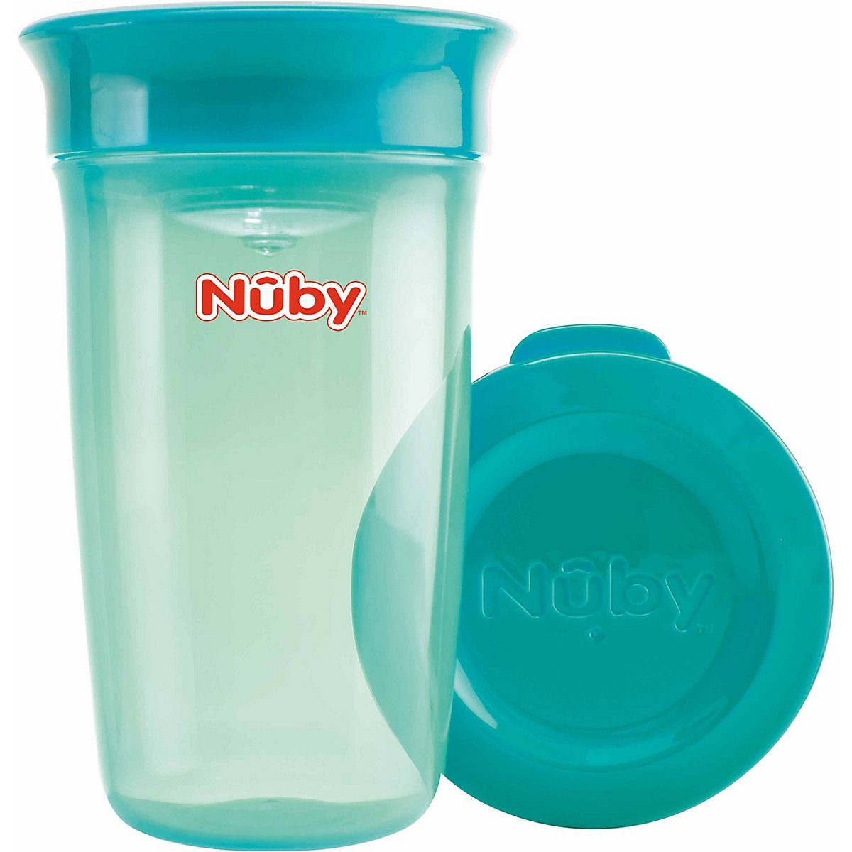 Kinder Babyernährung Nuby Trinklernbecher Trinklernbecher Wonder Cup, aqua, 300ml