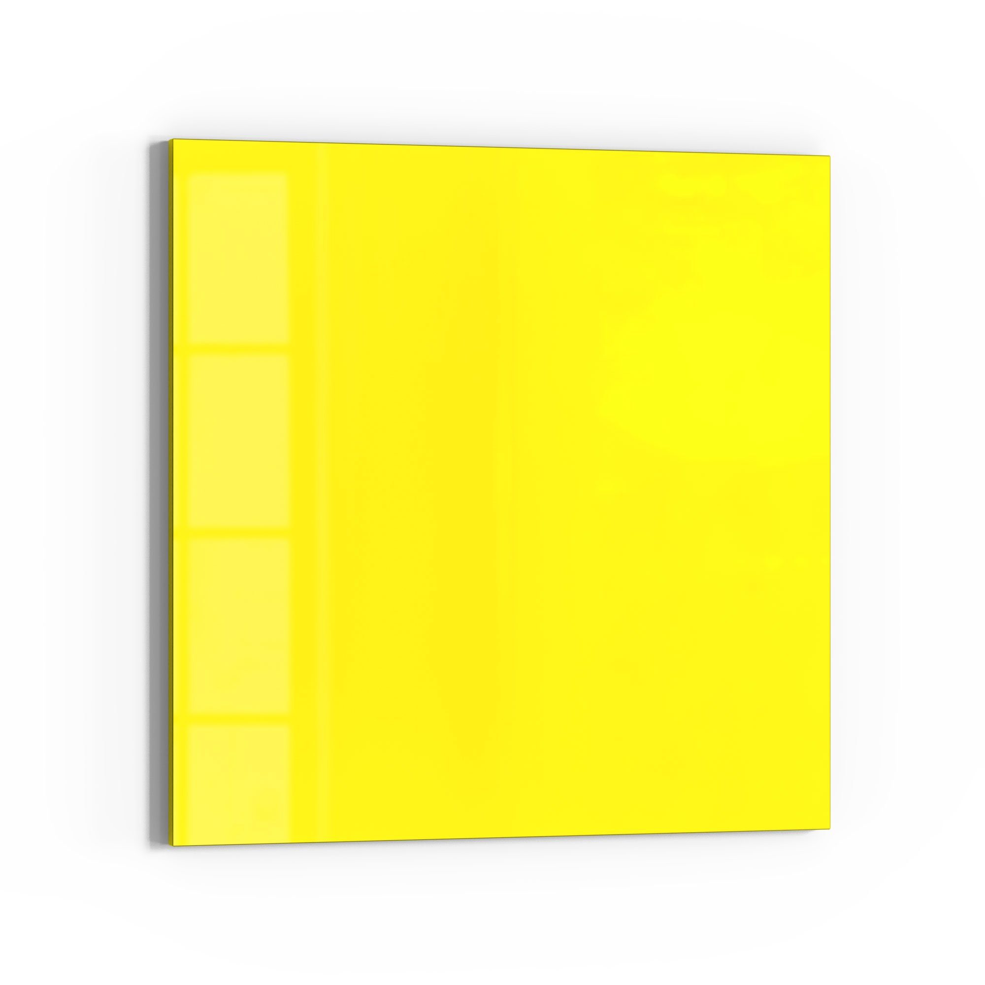 DEQORI Magnettafel 'Unifarben - Gelb', Whiteboard Pinnwand beschreibbar