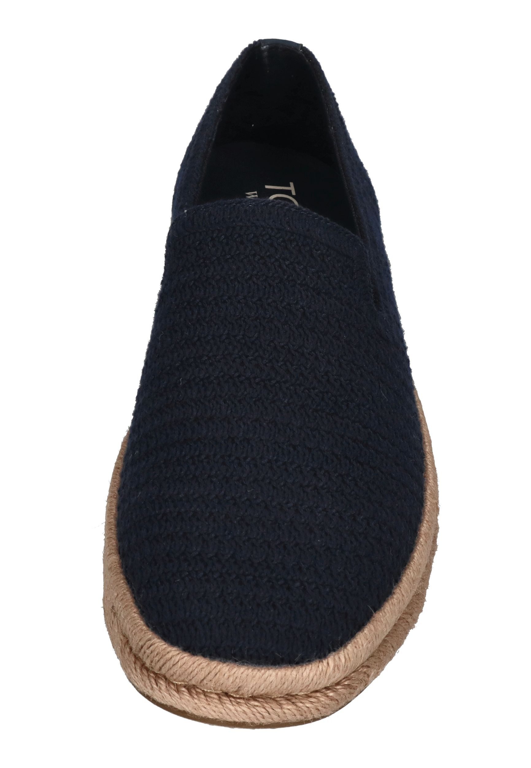 TOMS SANTIAGO Espadrille Navy Engineered Matte Mesh