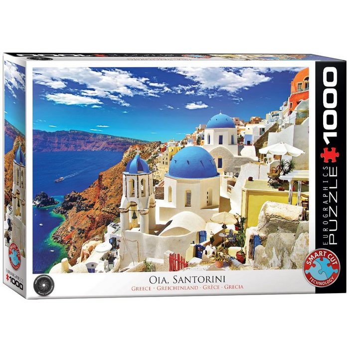 EUROGRAPHICS Puzzle Oia auf Santorini Griechenland 1000 Puzzleteile