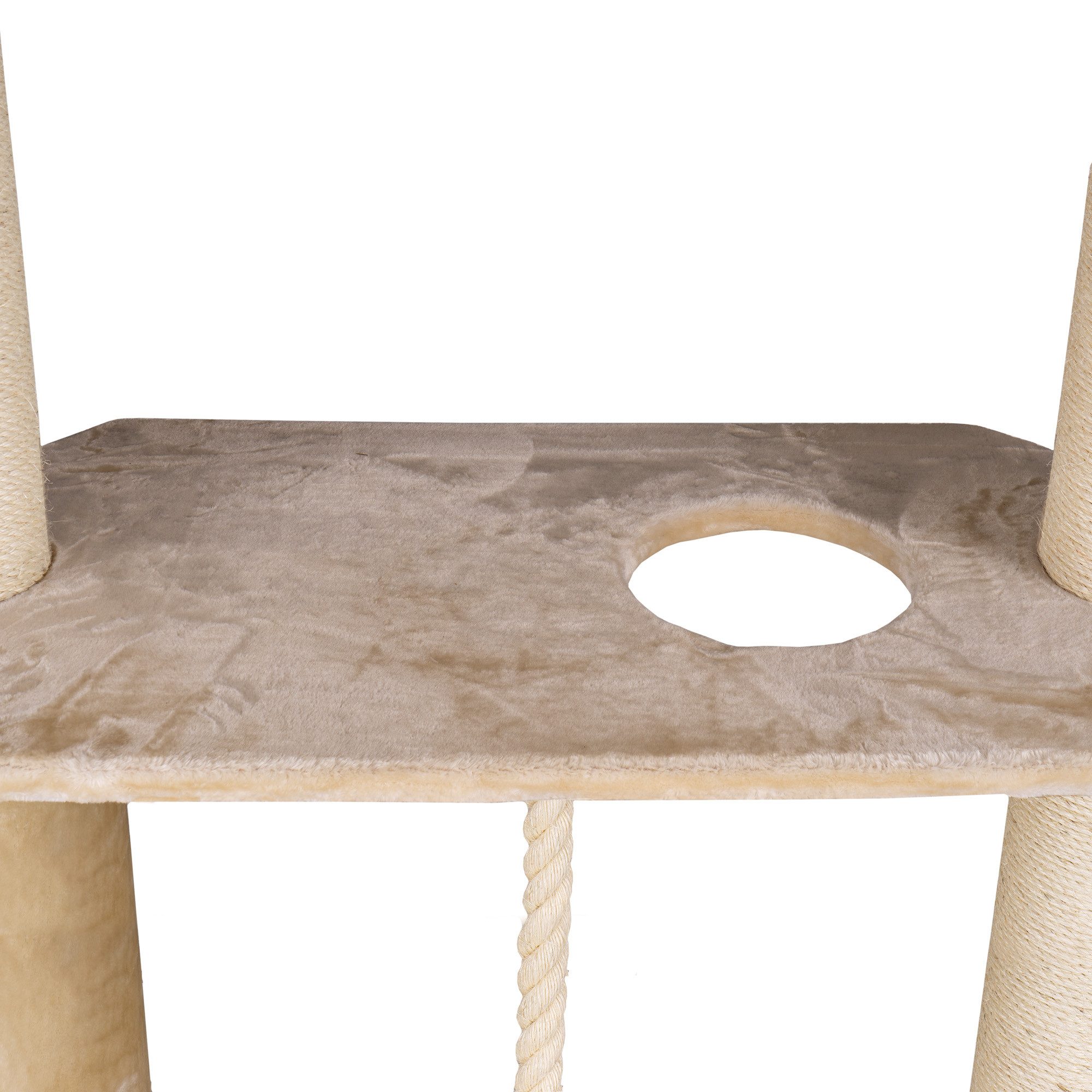 Happypet Kratzbaum, Verbindungs-Set mit Liegemulde Ideal zur Erweiterung von Kratzbäumen