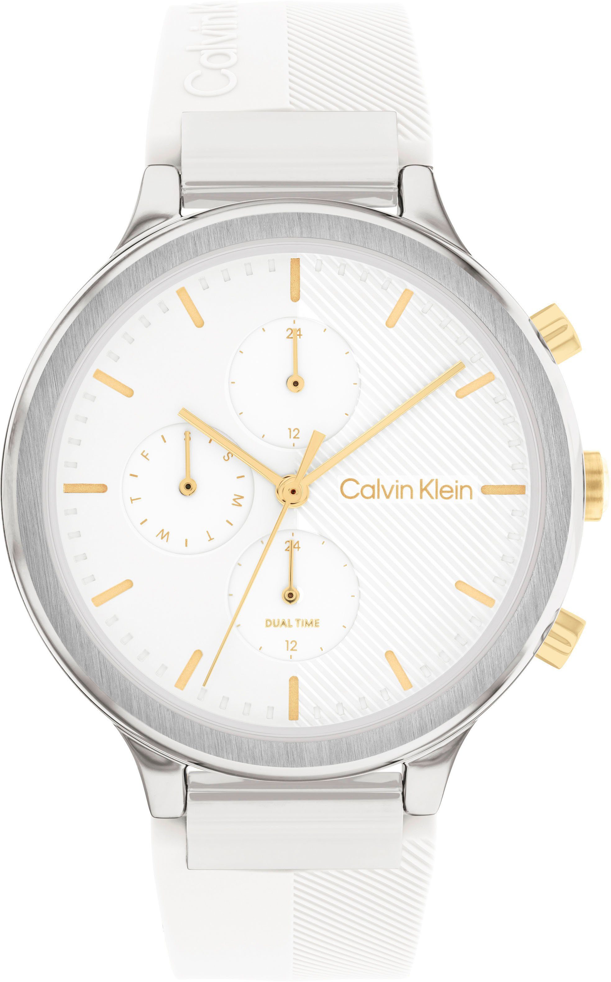Calvin Klein Multifunktionsuhr SPORT, 25200244, Quarzuhr, Armbanduhr, Damenuhr, Datum, 12/24-Stunden-Anzeige