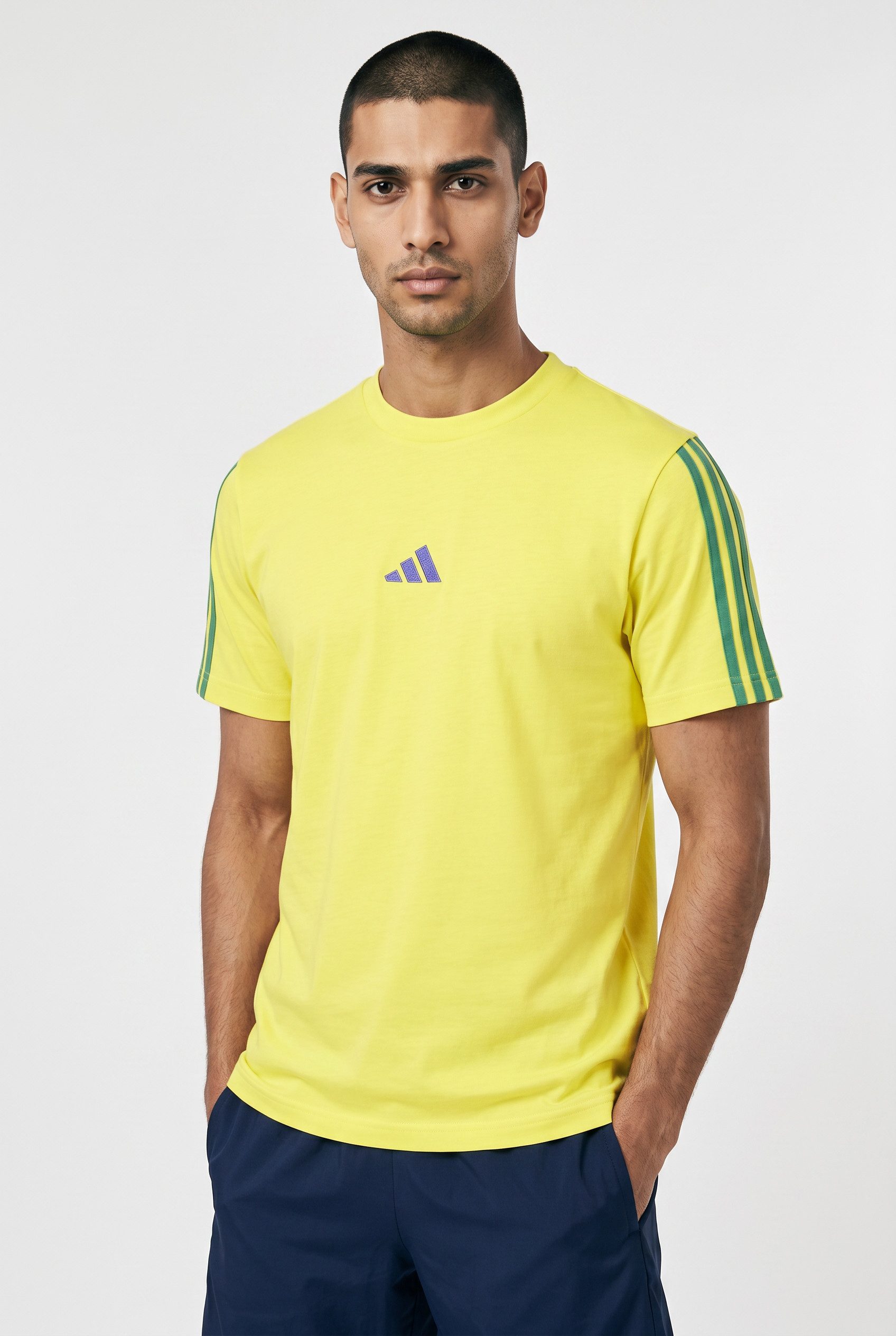 adidas Sportswear T-Shirt ESSENTIALS DREI STREIFEN, SINGLE JERSEY