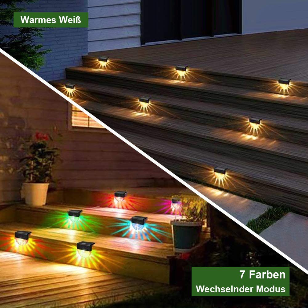 Rosnek LED Außen-Wandleuchte Solar,Wasserdichte,für Yard Garden Pathway Stu günstig online kaufen