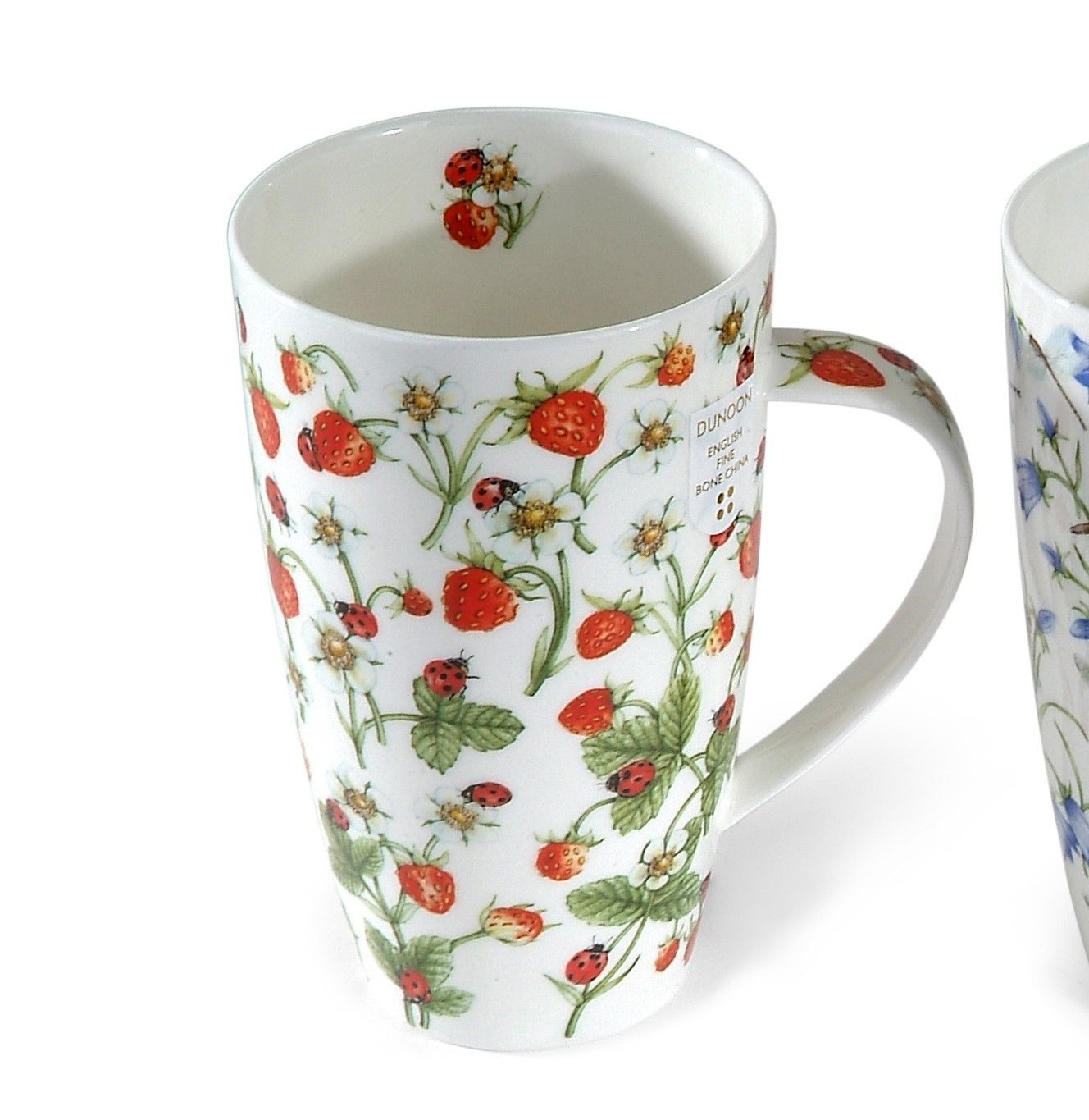 formano Tasse Dunoon, Porzellan, Spülmaschinengeeignet, Mehrfarbig, Motiv: Erdbeeren