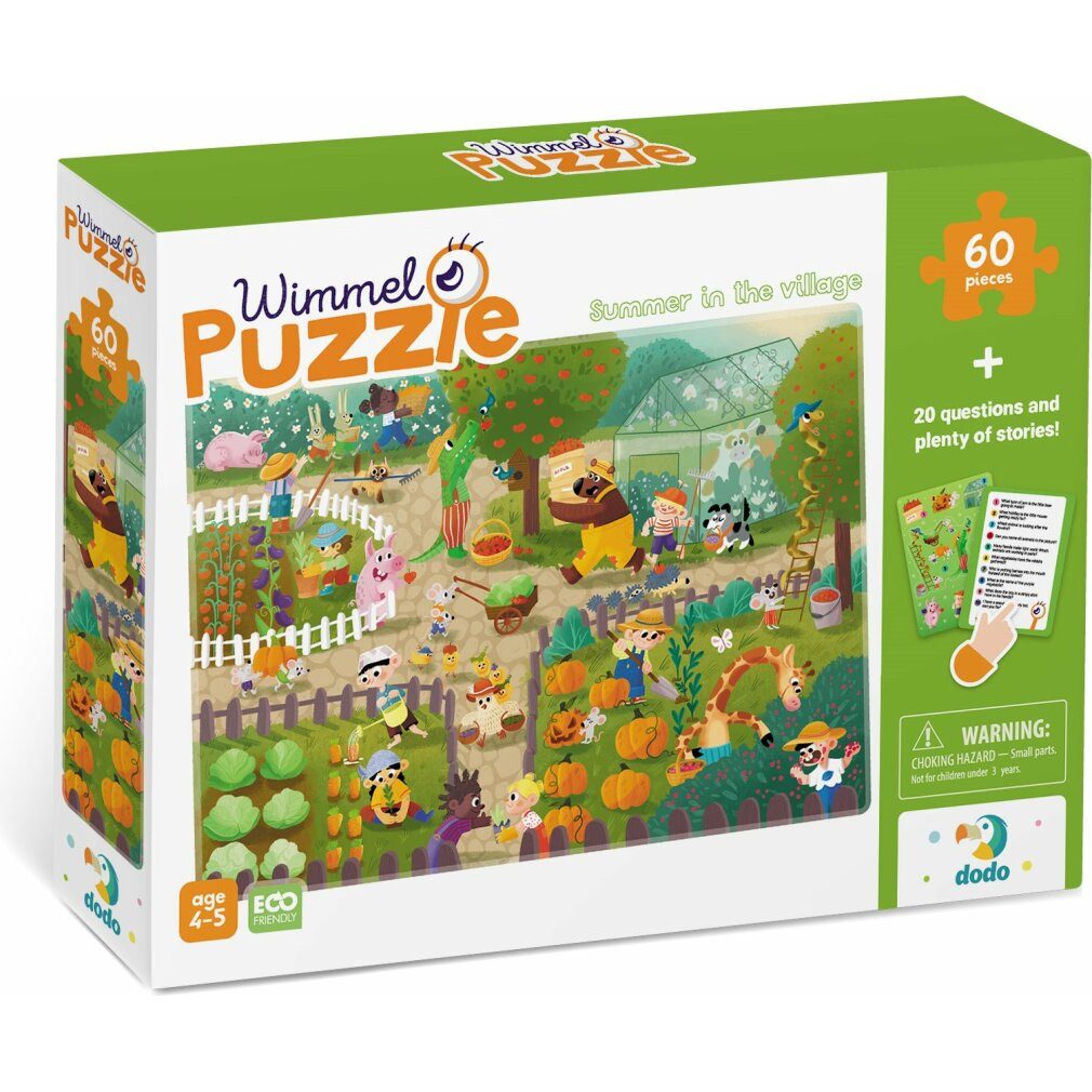 dodo Puzzle DODO Puzzle Sommer auf dem Lande 60 Teile, Puzzleteile