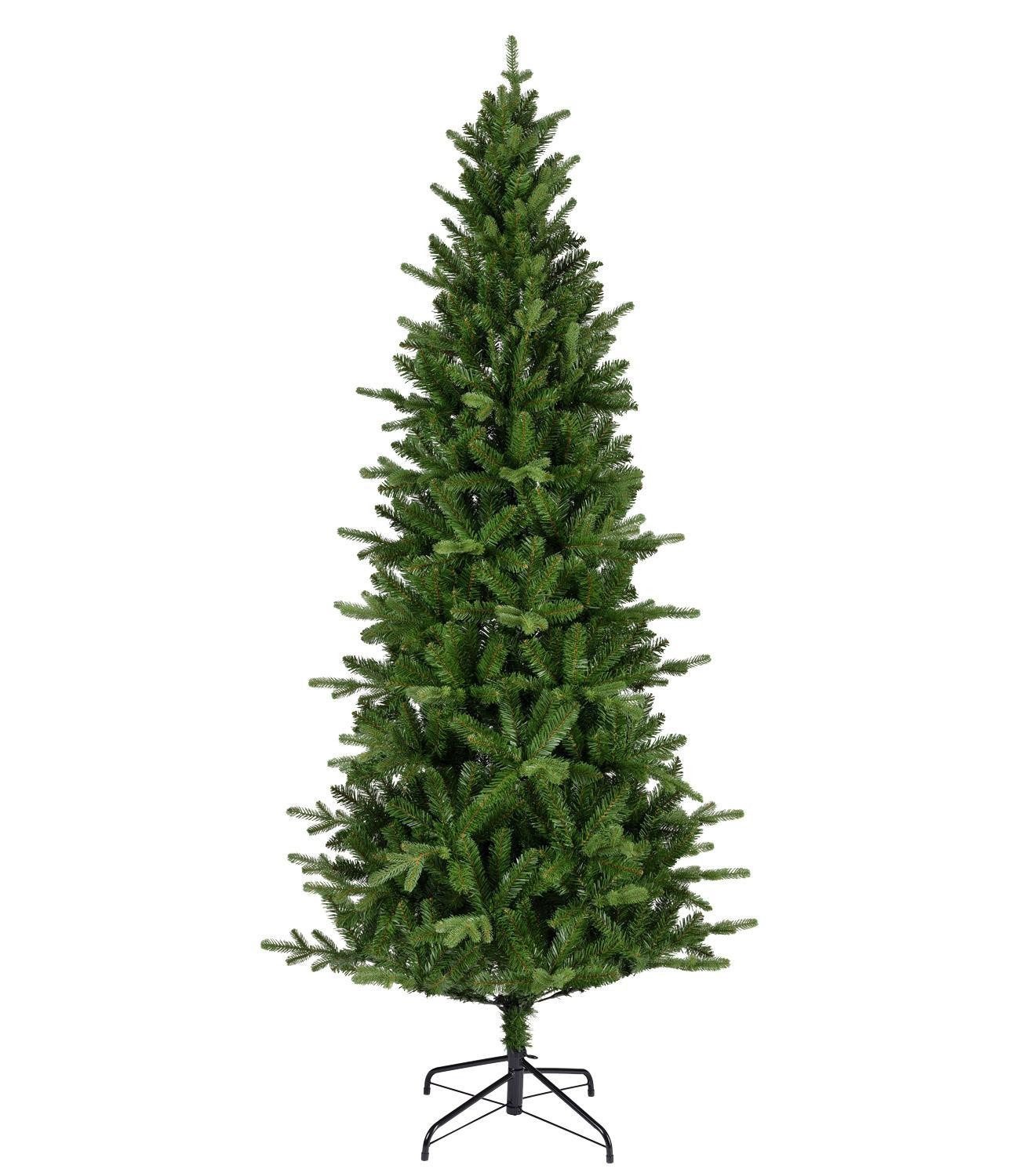 casa NOVA Künstlicher Weihnachtsbaum KILLINGTON, H 210 cm, Grün, Kunststoff, mit Metallgestell