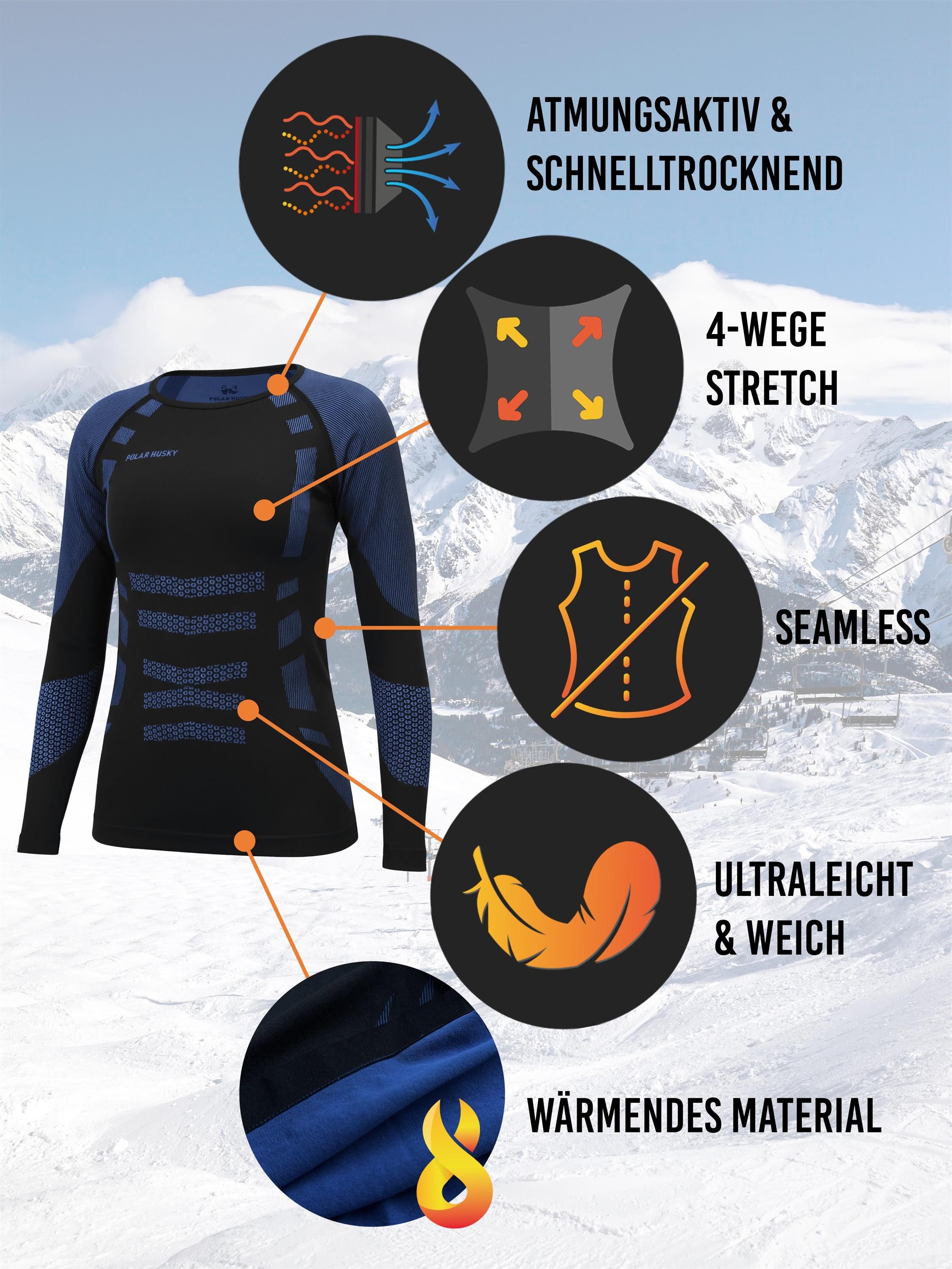 normani Funktionsunterhemd Thermoshirt Thermounterwäsche