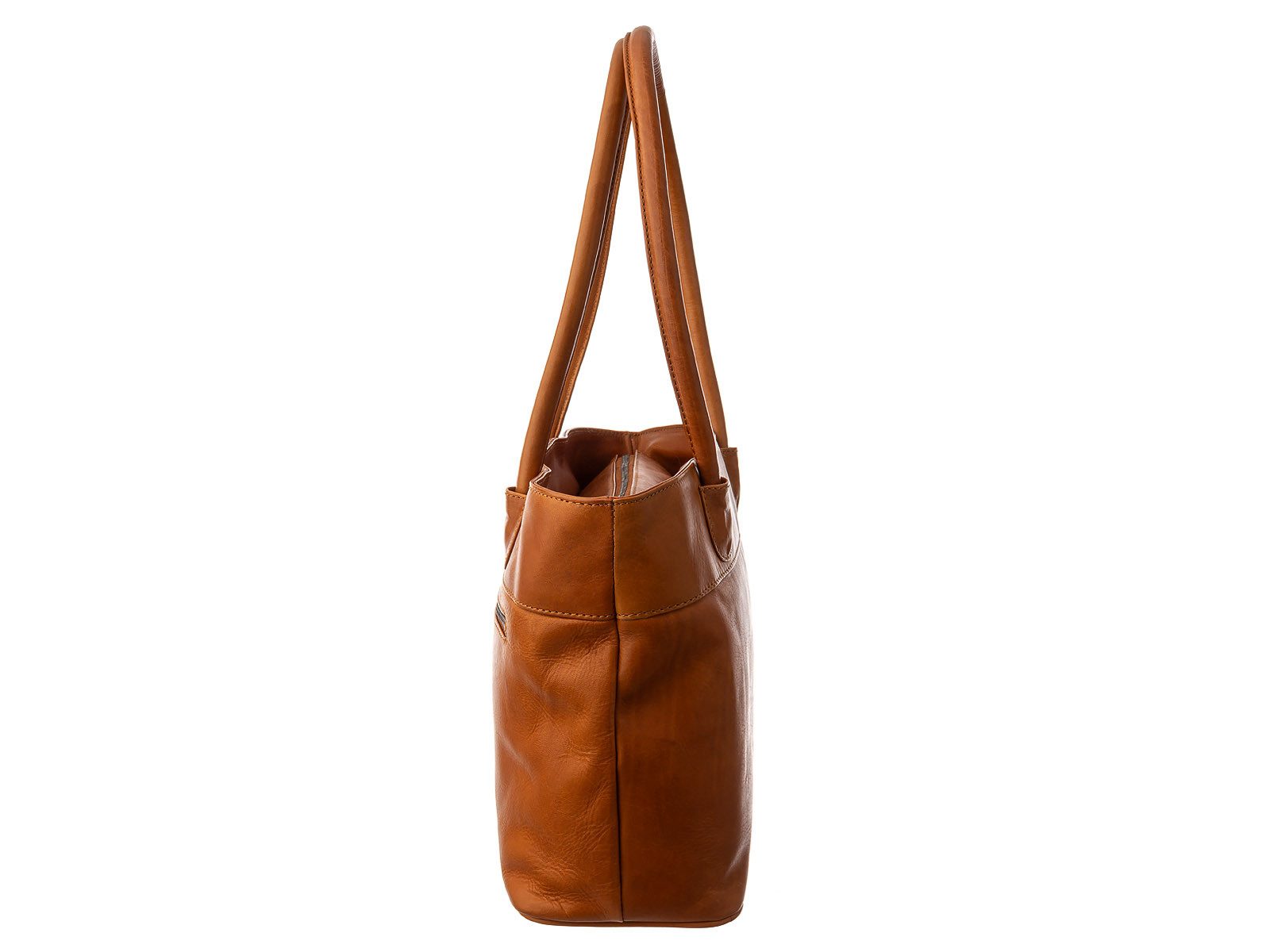 Prato Shopper LM Vivek K401 Shopper Leder light cognac (1-tlg), Leder