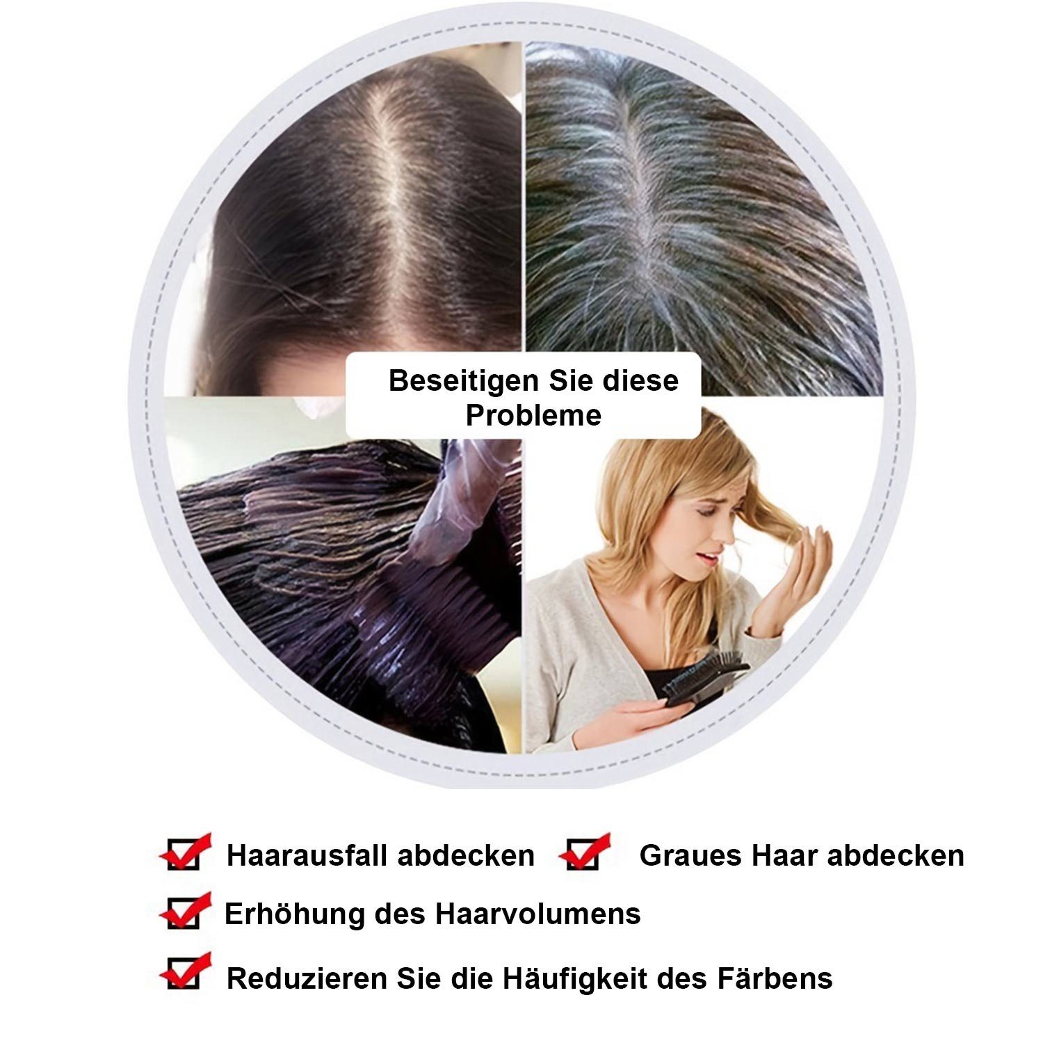 Refttenw Kunsthaarperücke 3D Air Bangs Haarteil Mini-Haarteil mit Pony, zum Anklipsen, 20CM 3D Air Pony Extension mit Haarscheitel