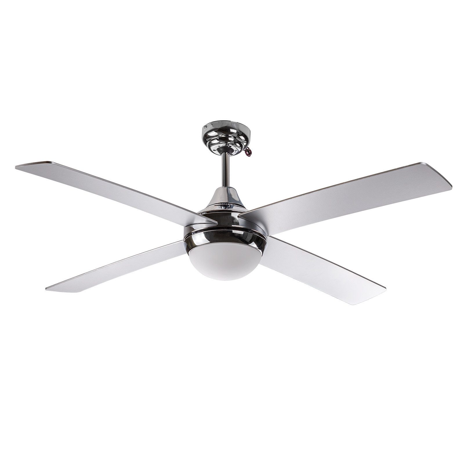 DEMA Deckenventilator Granada silber Ø 130 cm mit Lampe + Fernbedienung