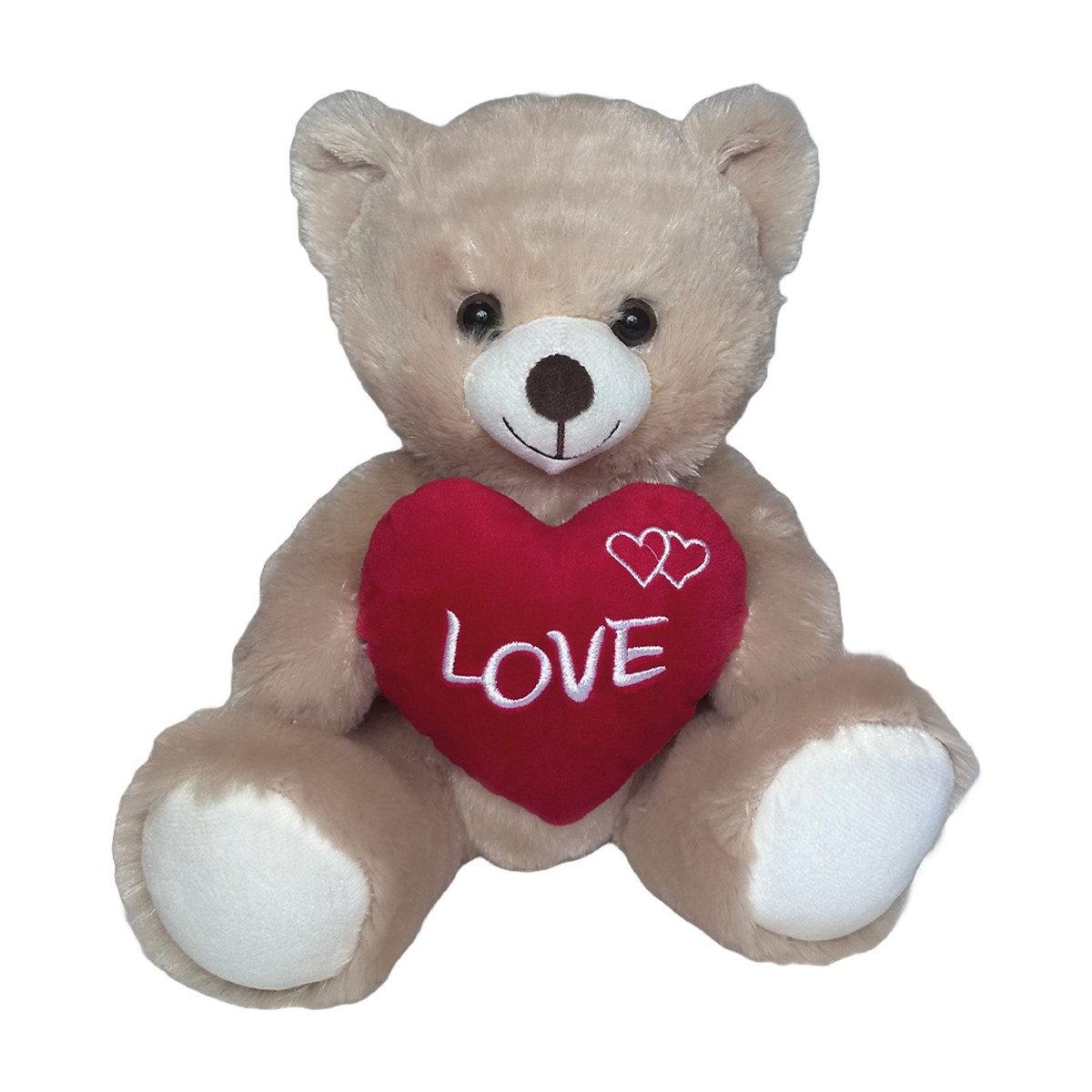 Kuscheltier Teddybär Kuscheltier mit Herz 38 cm Plüschtier