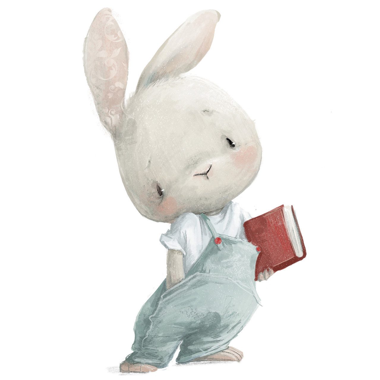 The Wall - the art of framing AG Wandbild Keilrahmenbild Hase 30 x 30 cm, Tiere