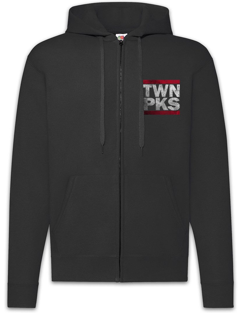 Sweatjacke Twn Pks Zipper Hoodie Twin Film TV Serie DMC Series Peaks Letters Run