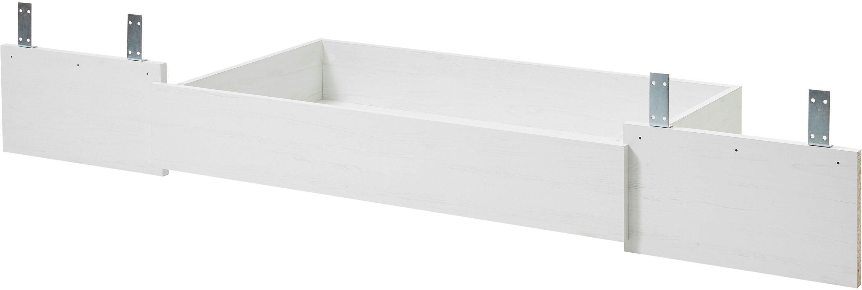 Home affaire Florence bed drawer in pine white, drawer with casters, drawer matching the Florence beds, storage, storage space