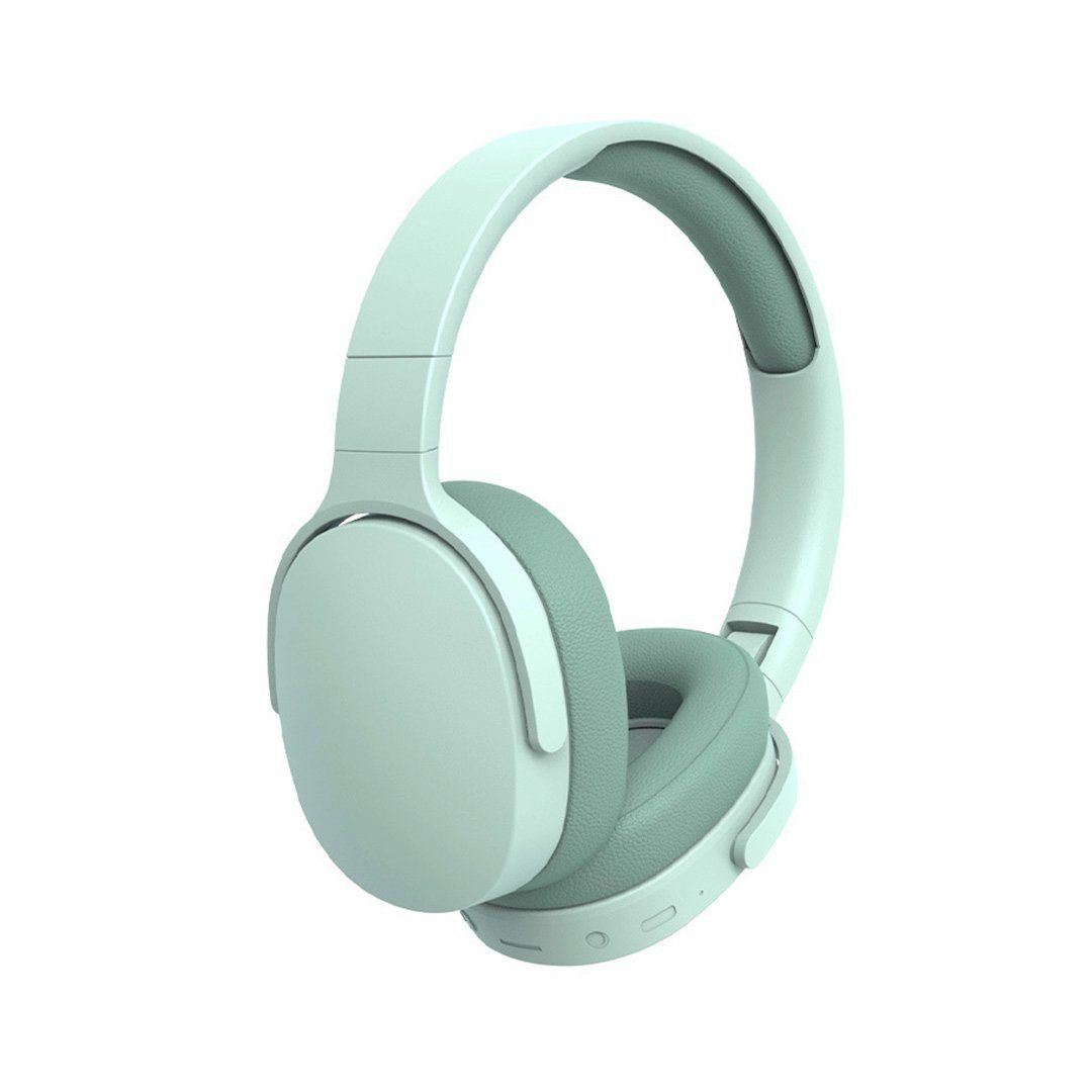 AUKUU Bluetooth Kopfh?rer Over Headset, 65 Stunden Spielzeit On-Ear-Kopfhörer (Bluetooth-Kopfh?rer) Minzgrün