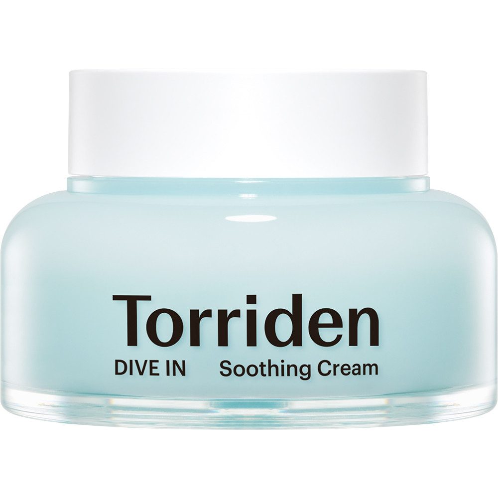 Torriden Feuchtigkeitscreme Torriden DIVE-IN Low Molecular Hyaluronic Acid Soothing Cream, Beruhigende Feuchtigkeitscreme mit niedermolekularer Hyaluronsäure