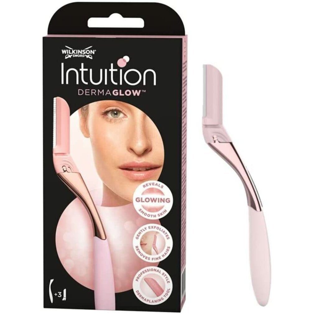 Wilkinson + Glow Intuition spare trimmer hair Körperrasierer Derma heads 3