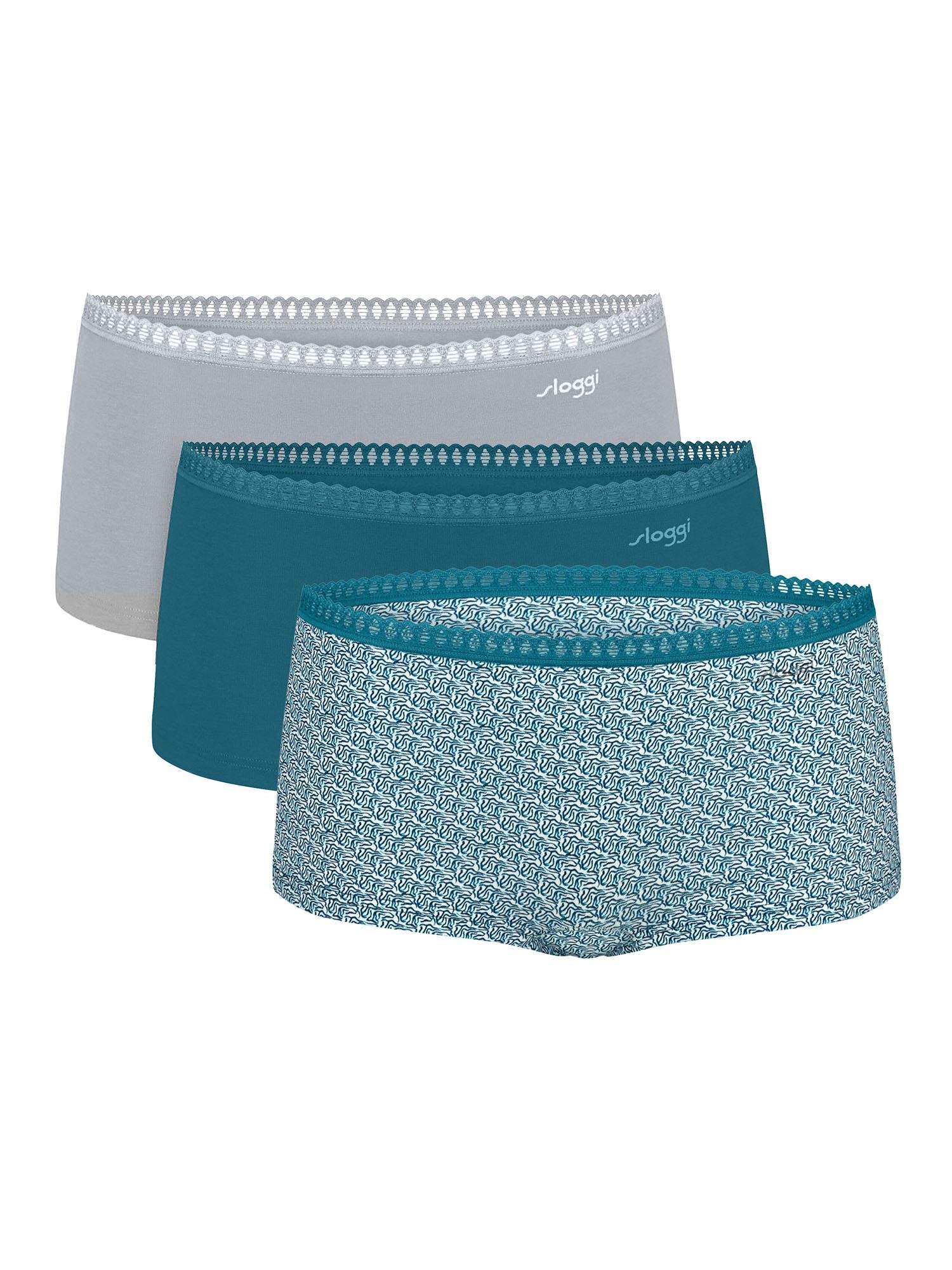 sloggi Langer Boxer Blue GO Crush (3-St) Long Boxer Shorts, Langer Boxer Br günstig online kaufen