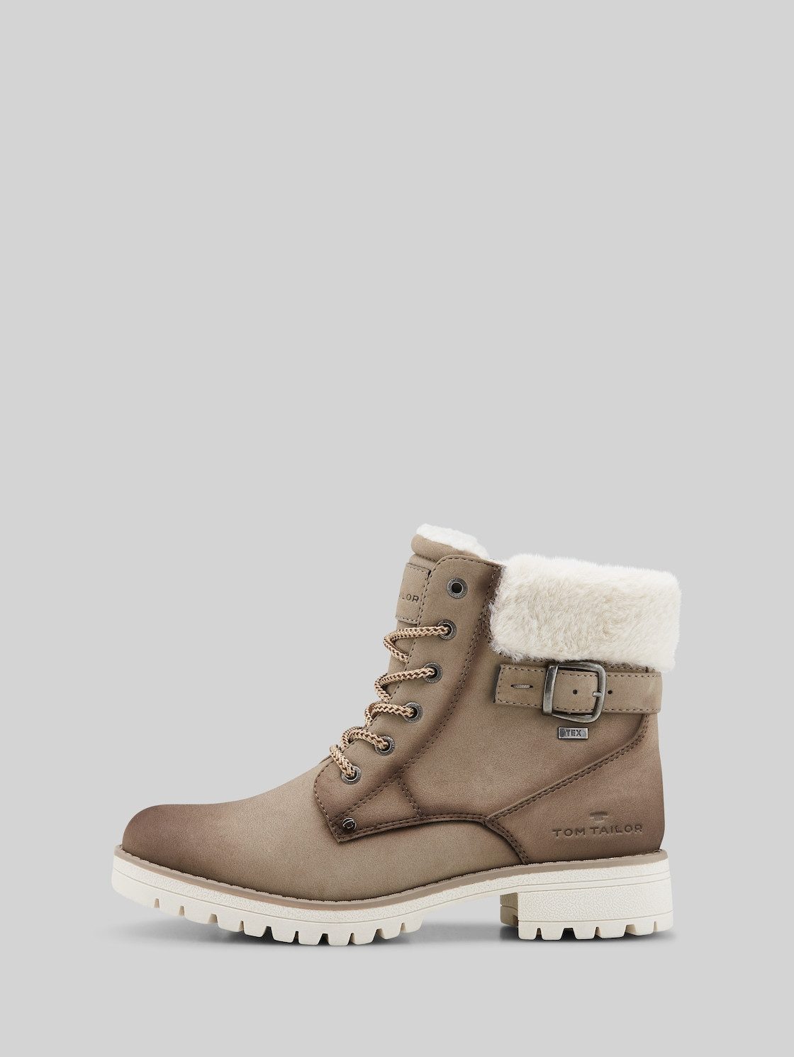 TOM TAILOR Shoes Licence Schnürstiefel (1-tlg) Wasserfeste Stiefel mit Material-Mix