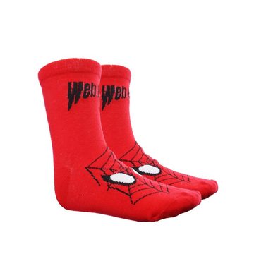 MARVEL Freizeitsocken Spiderman Kinder Socken im 3er Pack Gr. 23 bis 34