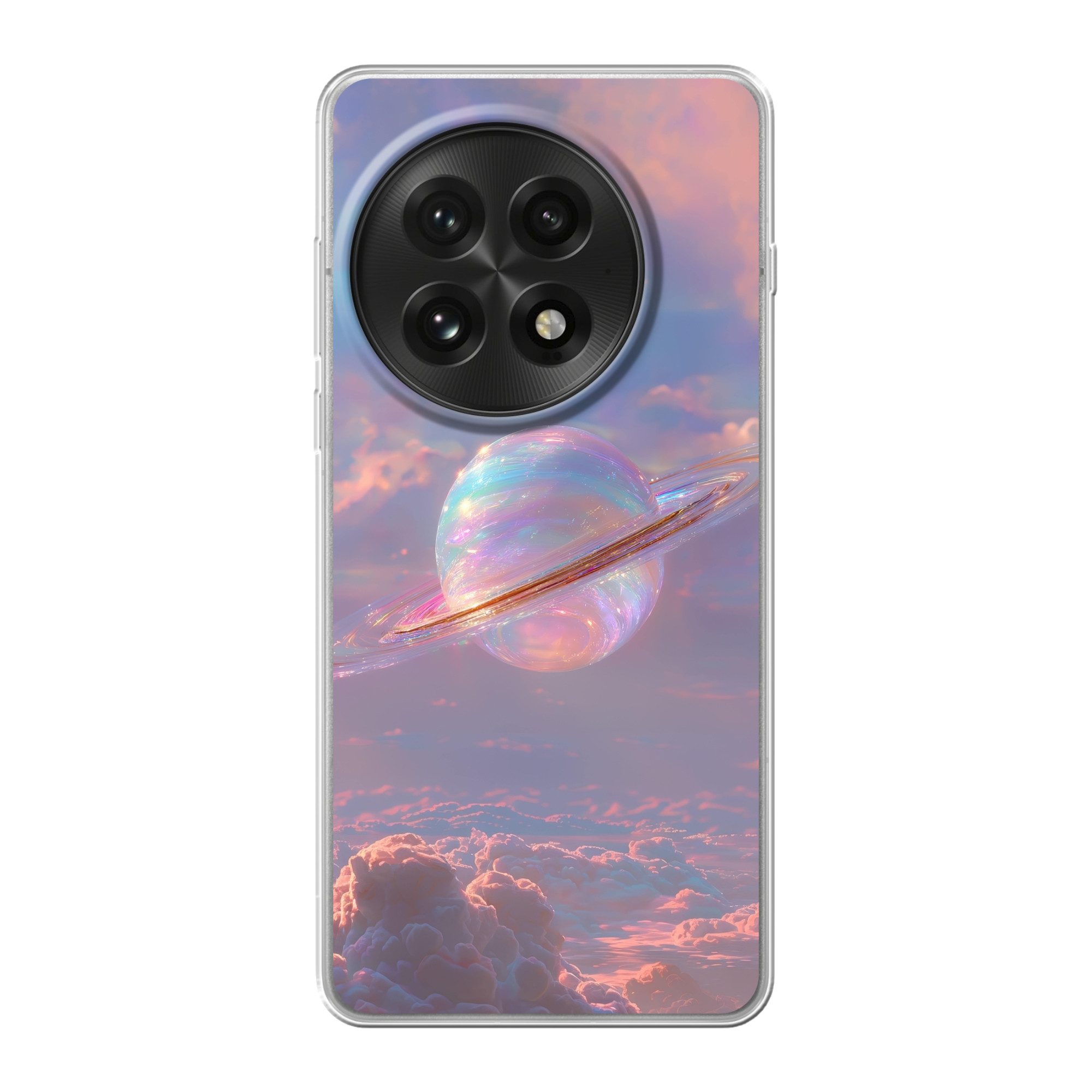 MuchoWow Handyhülle für OnePlus 13 Planet - Himmel - Wolken - Pastelltöne, Phone Case, Silikon, Schutzhülle Dünn