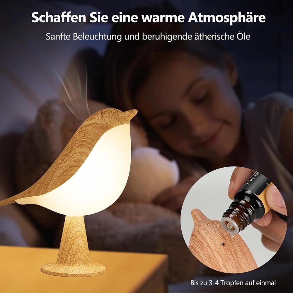 MUPOO LED Nachtlicht LED Nachtlicht, Nachttischlampen mit Touch-Steuerung, für Schlafzimmer Büro College Wohnheim Zimmer Küche