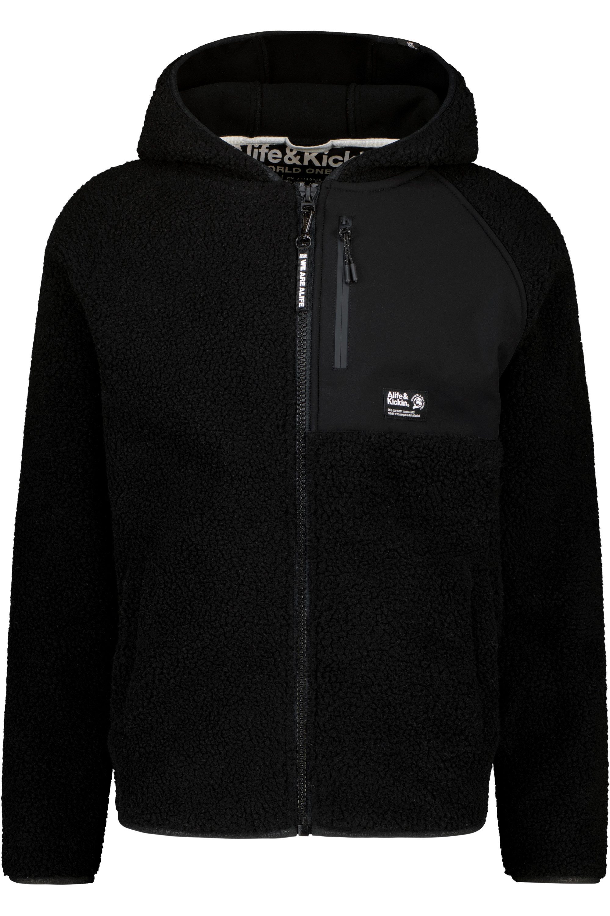 Alife & Kickin Kapuzensweatjacke Herren HaraldAK G Weiche, warme Teddy Jack günstig online kaufen
