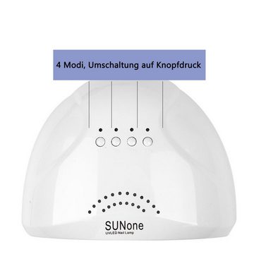 Scheiffy Lichthärtungsgerät Nagellichter,Nageltrockner Lampe,LED/UV Lampe für Gelnägel,48W, Nägel trocknen,30 LEDs