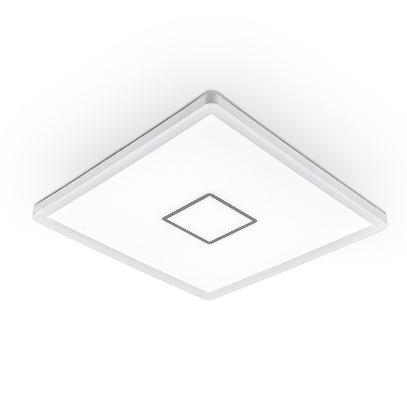 B.K.Licht Deckenleuchte LED Deckenlampe modern Panel flach eckig 29x29cm Bü günstig online kaufen