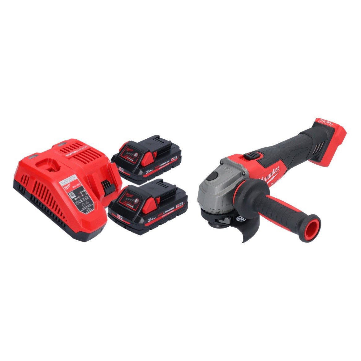 Milwaukee Akku-Winkelschleifer M18 FSAG115X-302 Akku Winkelschleifer 18 V 115 mm Brushless + 2x Akku