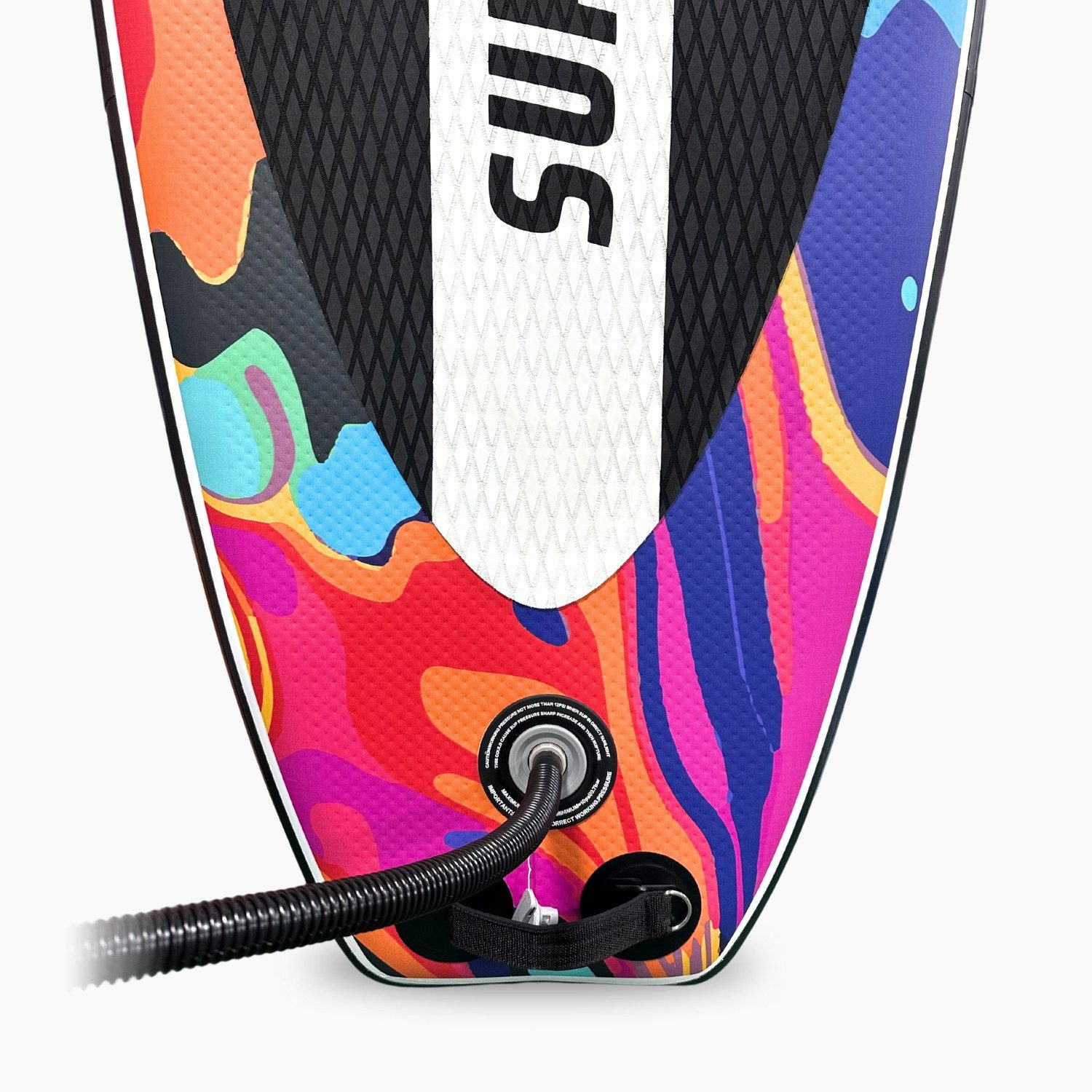 SF SUPRFIT Inflatable SUP-Board Water Marble, Touring, Set inklusive Pumpe, Paddel, Finnen, Rucksack, Leash & Reparaturkit
