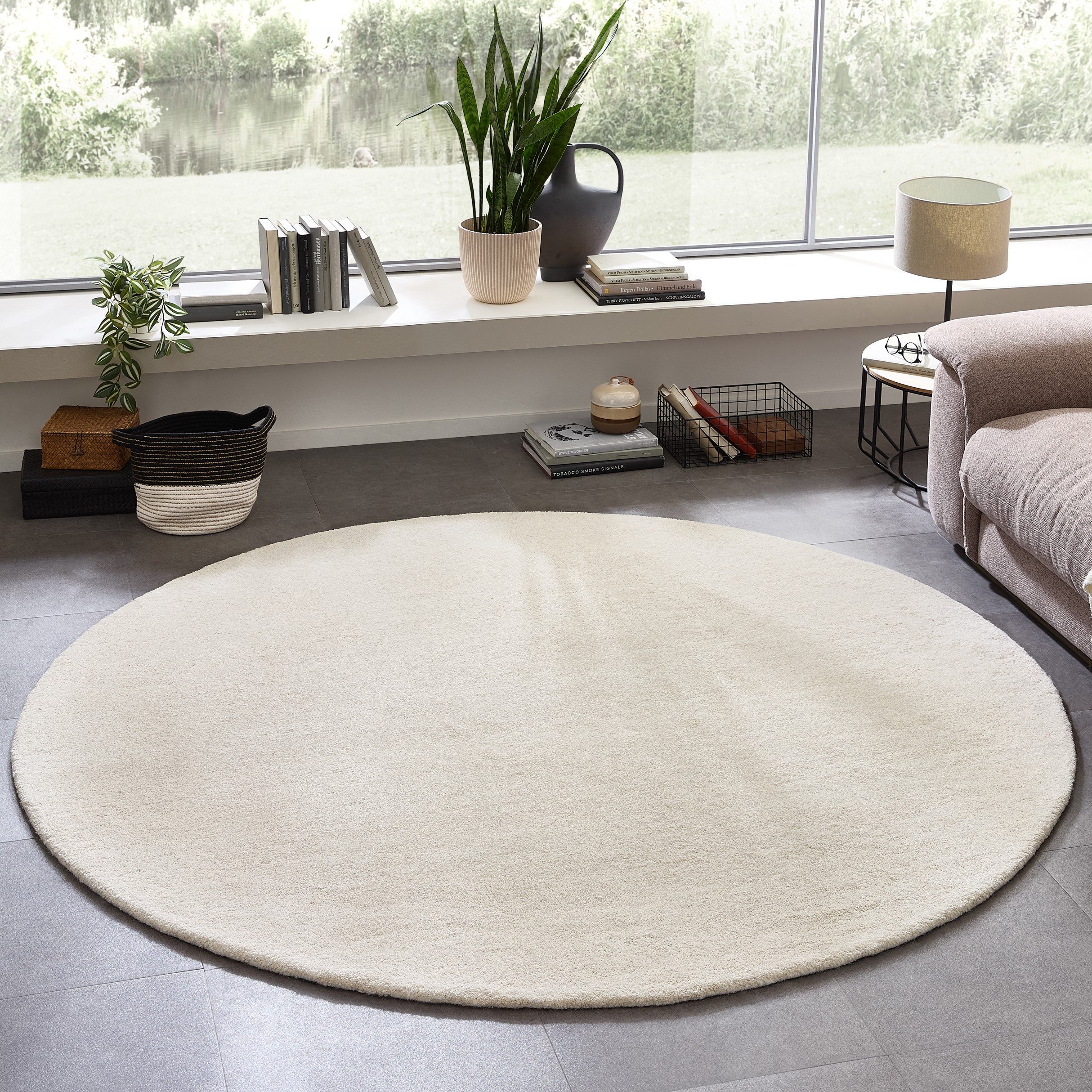 my home Wollteppich Gabbo Natur, Handgefertigt, Teppich, reine Wolle, melie günstig online kaufen