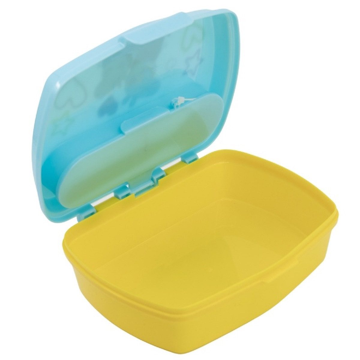 Stor Lunchbox Peppa Pig Kinder Brotdose mit Besteck Lunchbox Pausenbox Schulbrotbox, (3-tlg., dreiteilig, Gabel, Löffel, Brotdose), Geschmacksneutral