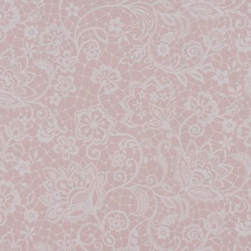 SCHÖNER LEBEN. Tischläufer SCHÖNER LEBEN. Tischläufer Lace florale Spitze rosa 40x160cm, handmade
