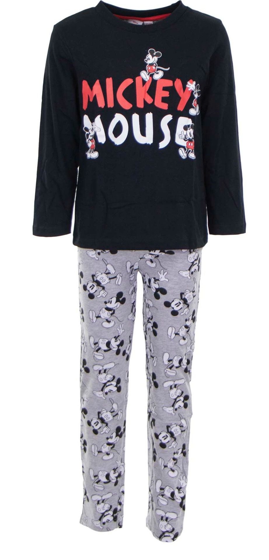 Disney Mickey Mouse Schlafanzug Disney Mickey Maus Schlafanzug Nachtanzug Baumwoll-Pyjama für Kinder