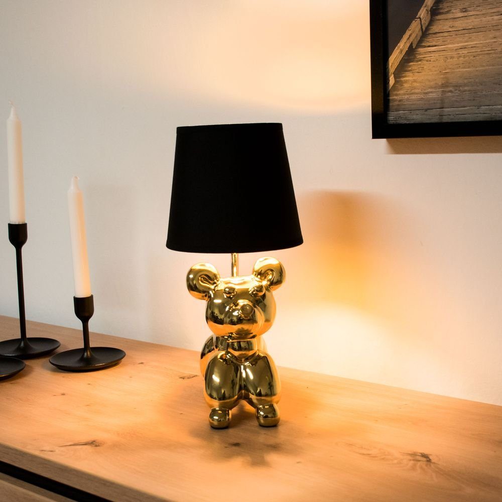 Smarte App Sprach etc-shop Hund Lampe LED-Leuchte, Tisch Keramik DIMMBAR steuerbar Smart