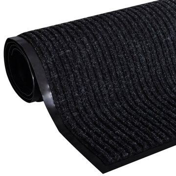 Fußmatte Schwarze PVC Türmatte 90 x 120 cm, furnicato, Rechteckig