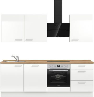 nobilia® Küchenzeile "Flash premium", vormontiert, Ausrichtung wählbar, Breite 240 cm, mit E-Geräten