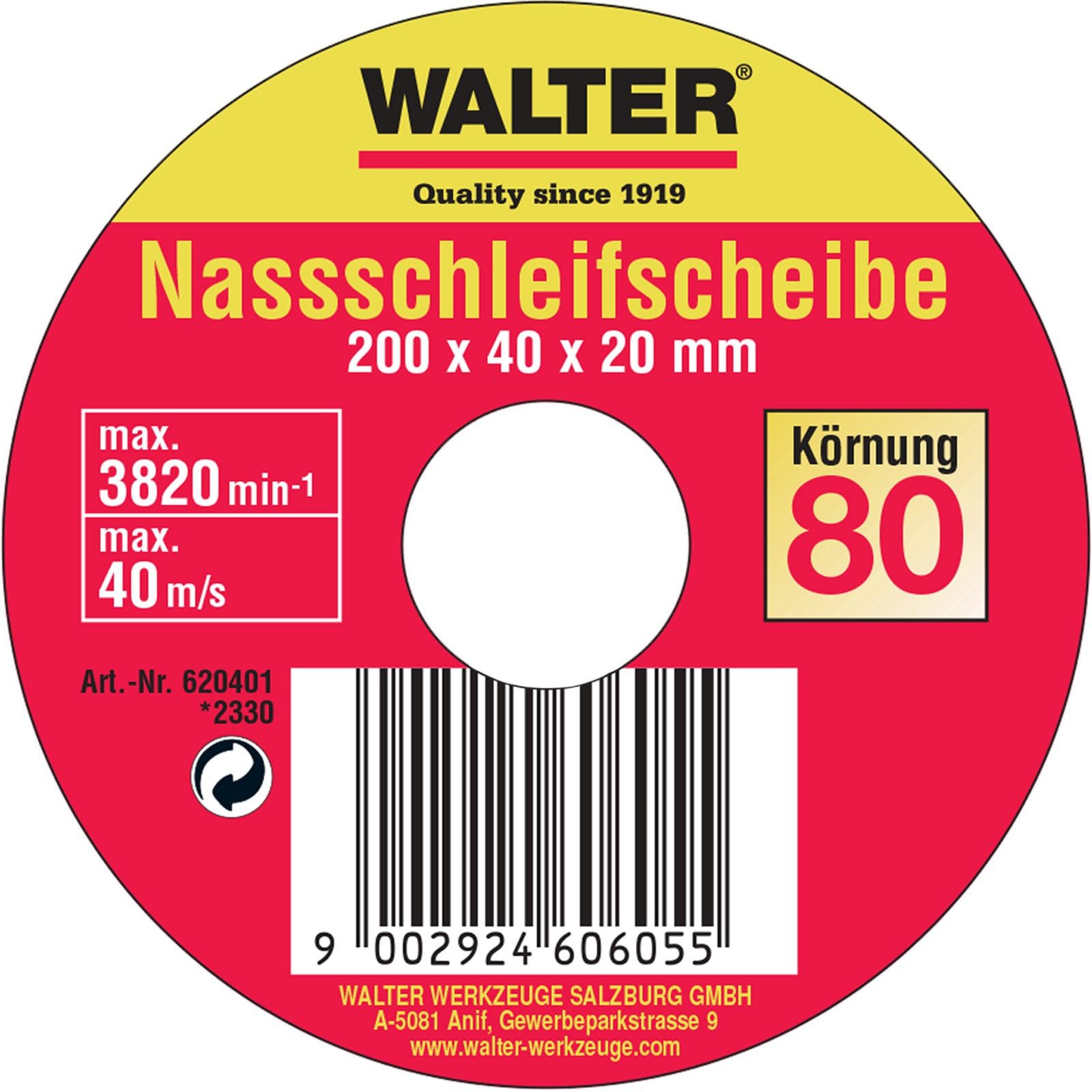 WALTER Schleifscheibe Walter Nassschleifscheibe - 620401