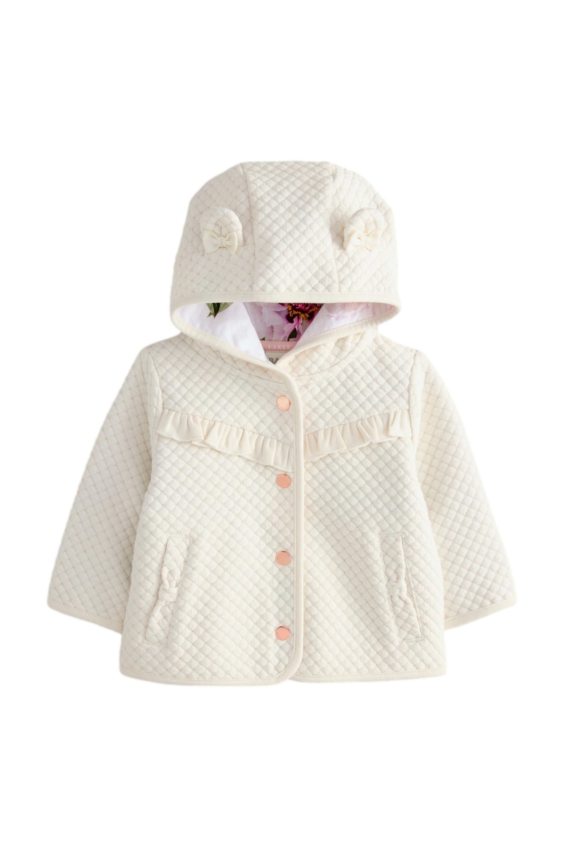 Baker by Ted Baker Steppjacke Baker by Ted Baker wattierte Lurex-Kapuzenjacke (1-St)