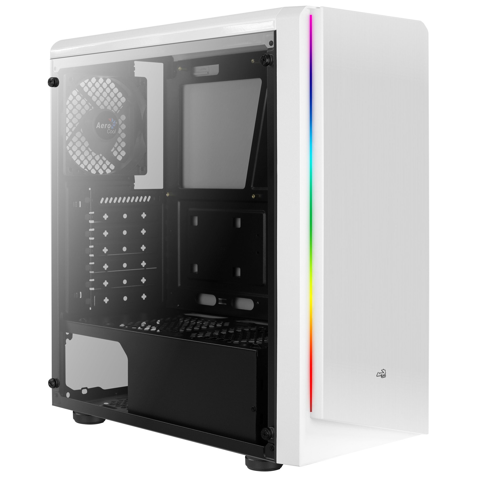 Aerocool PC-Gehäuse Geh AeroCool Midi Rift White MicroATX/ATX/MiniITX o.N.