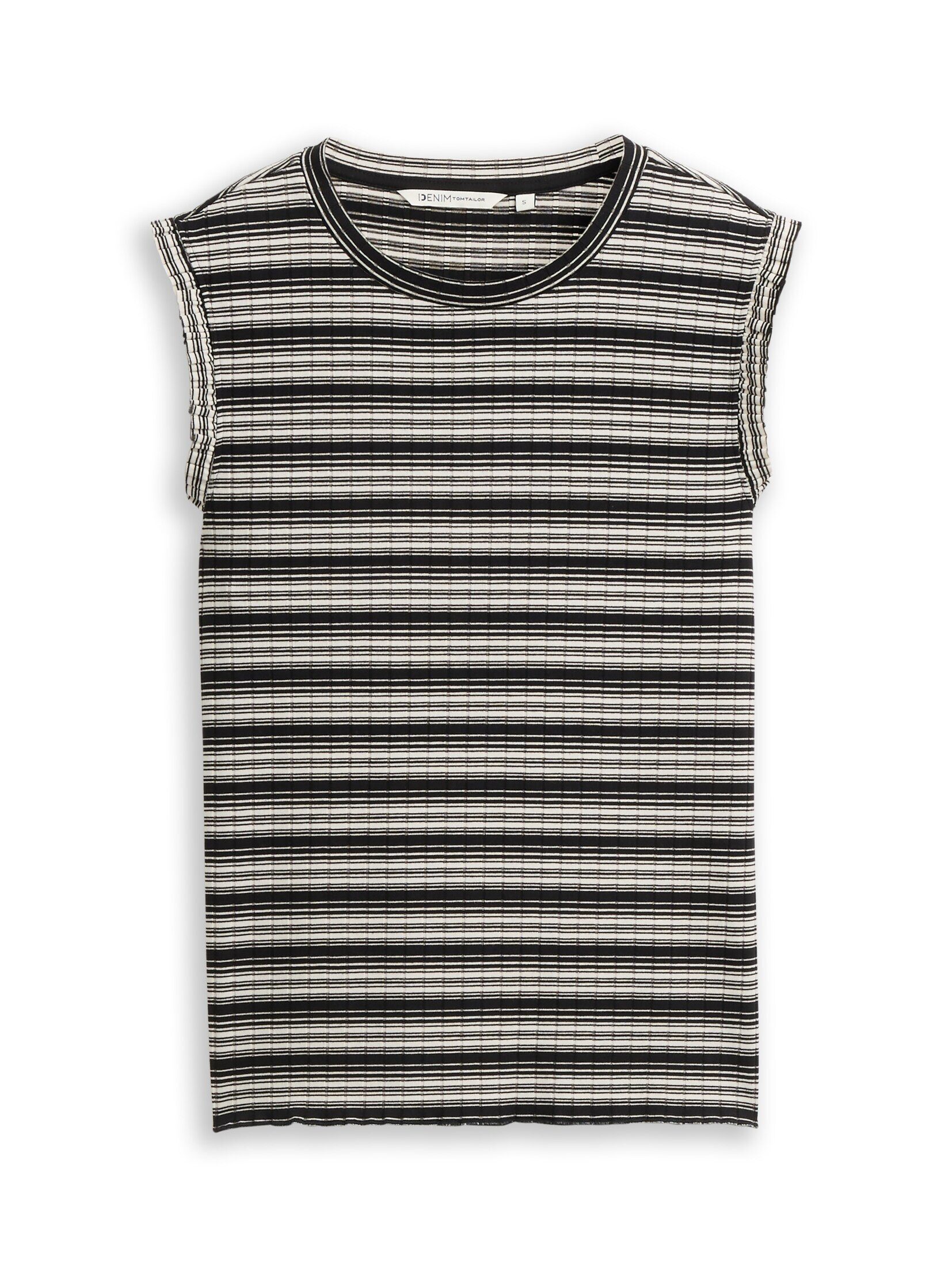 TOM TAILOR Denim Trägertop T-Shirt Top mit Streifenmuster