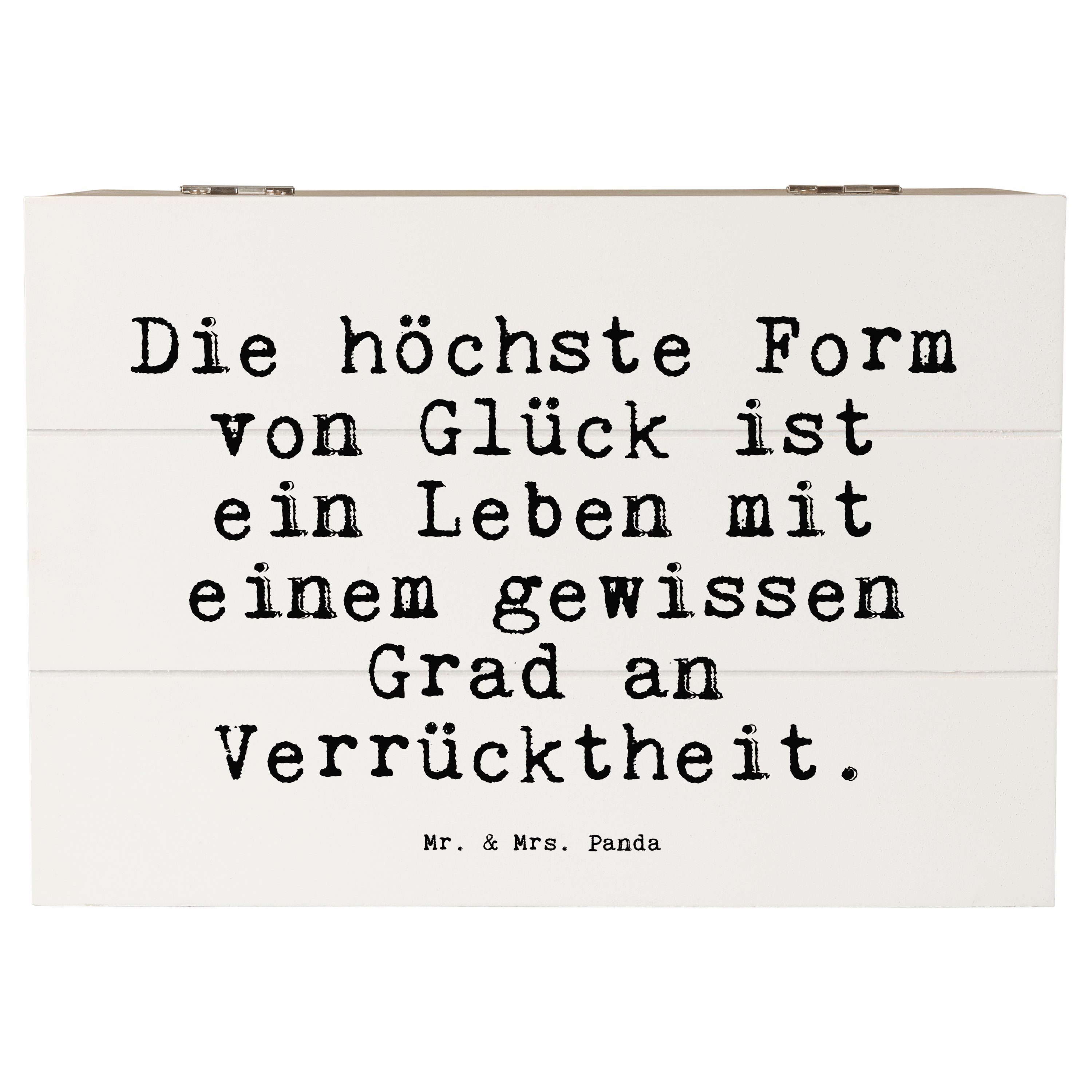 Mr. & Mrs. Panda Dekokiste »Die höchste Form von... Weiß Geschenk