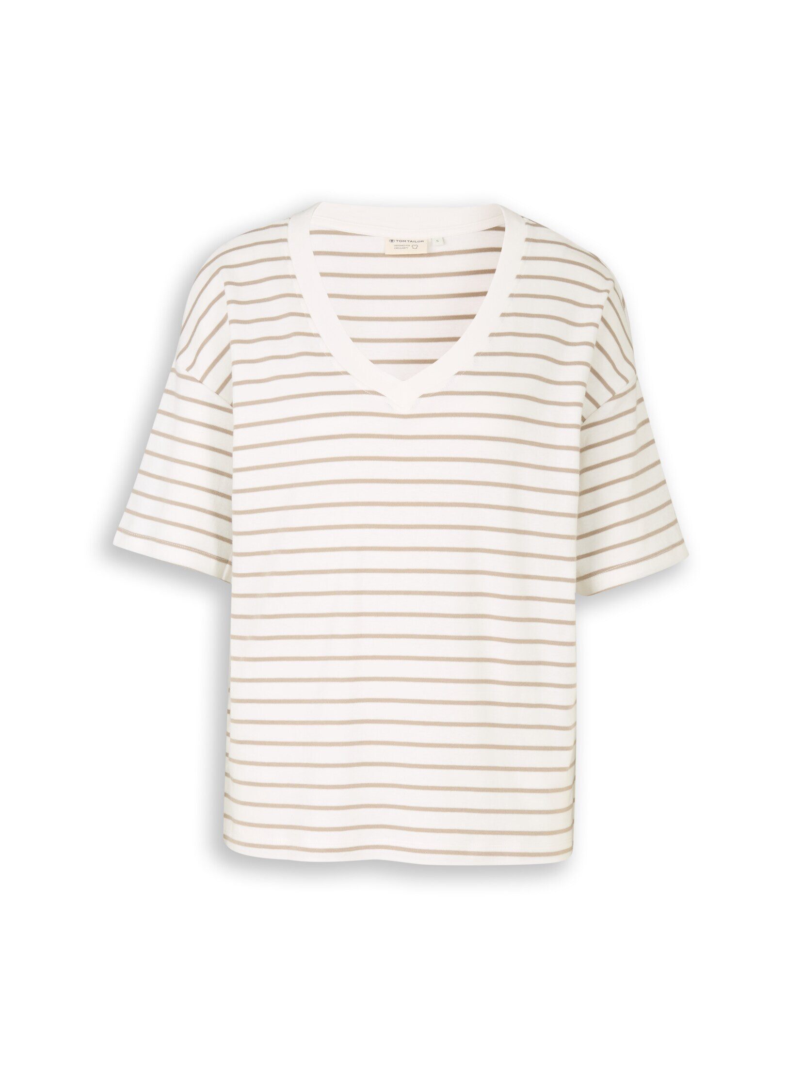TOM TAILOR T-Shirt T-Shirt Oversize T-Shirt mit Streifenmuster günstig online kaufen