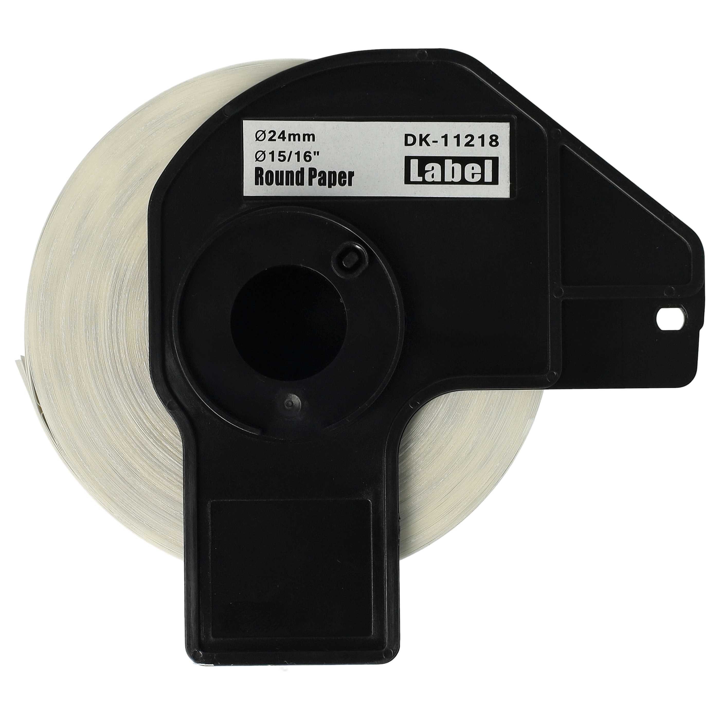 vhbw Etikettenpapier passend für Brother PT QL500BW, QL-550, QL-560, QL560VP, QL-570, Wetterfest