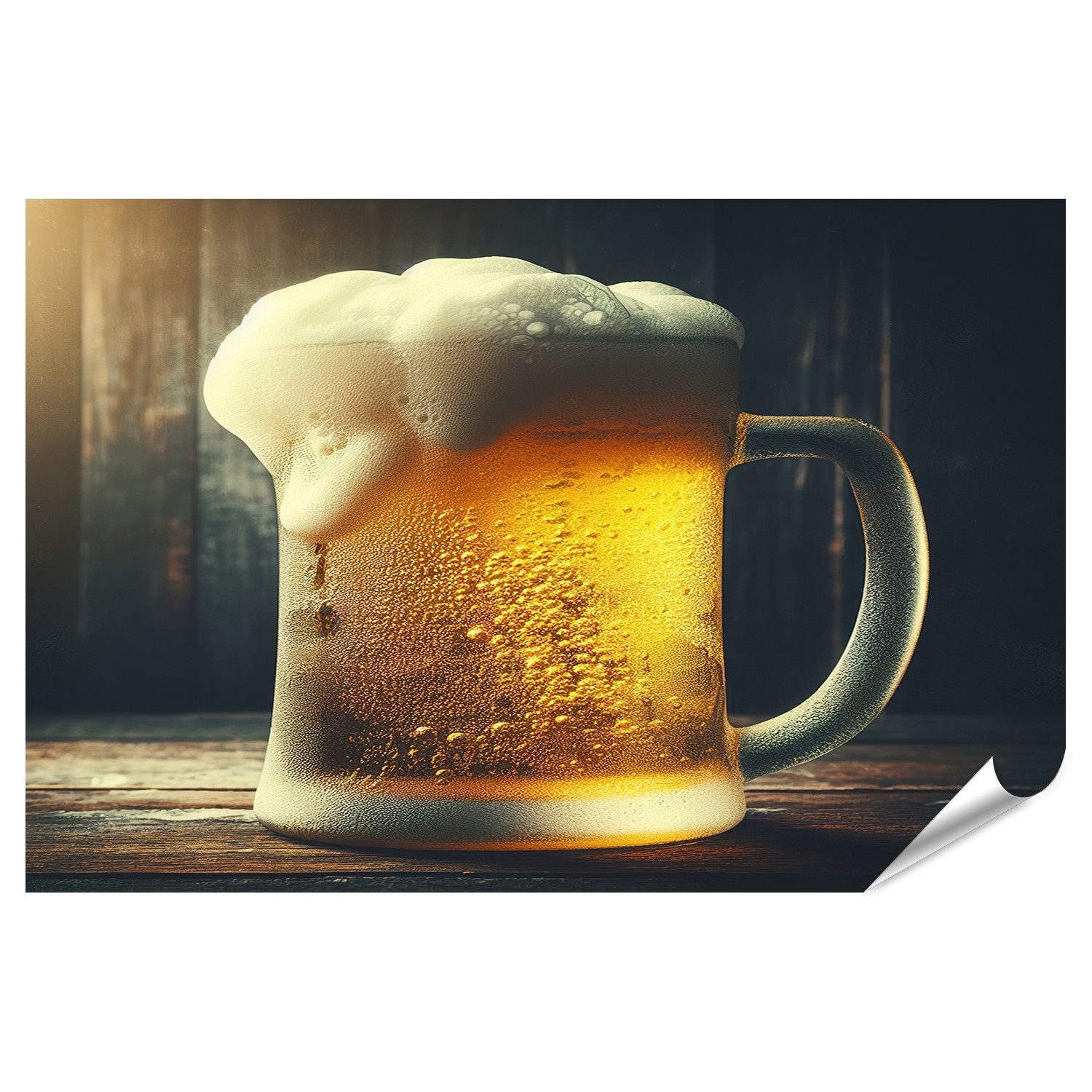 Poster Bier & Snacks Bilder