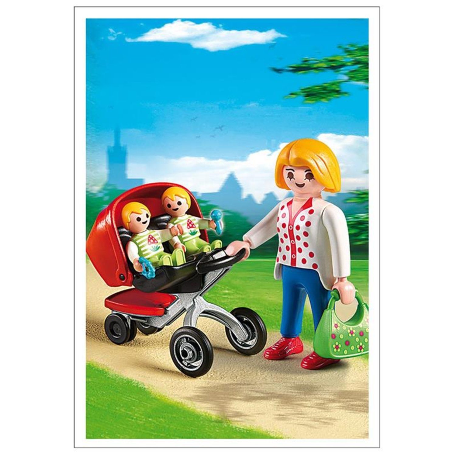 Playmobil® Spielwelt PLAYMOBIL® 5573 - Zwillingskinderwagen – Bild 3 von 3