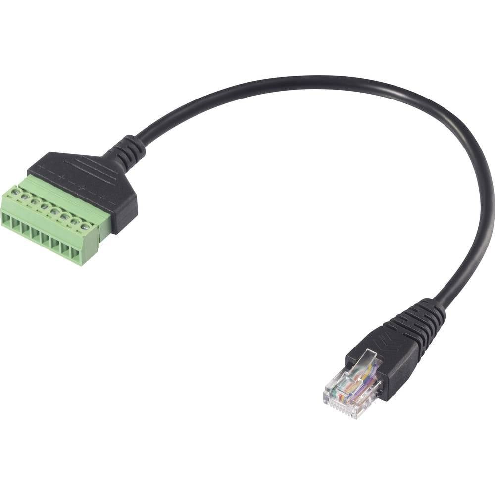 RJ45 8P8C Stecker auf 8-pol. Steckverbinder Netzwerk-Adapter