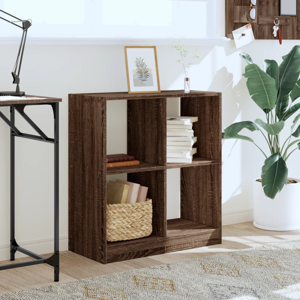 vidaXL Bücherregal Bücherregal Braun Eichen-Optik 68,5x32x75 günstig online kaufen